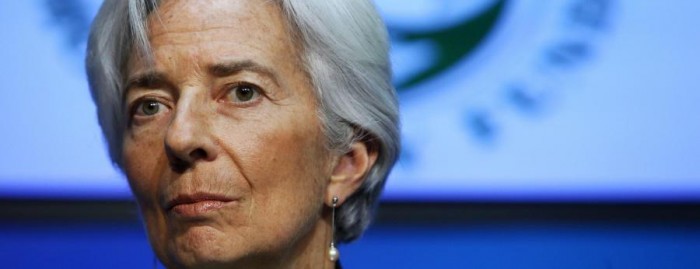 Christine Lagarde in conferenza a Dublino